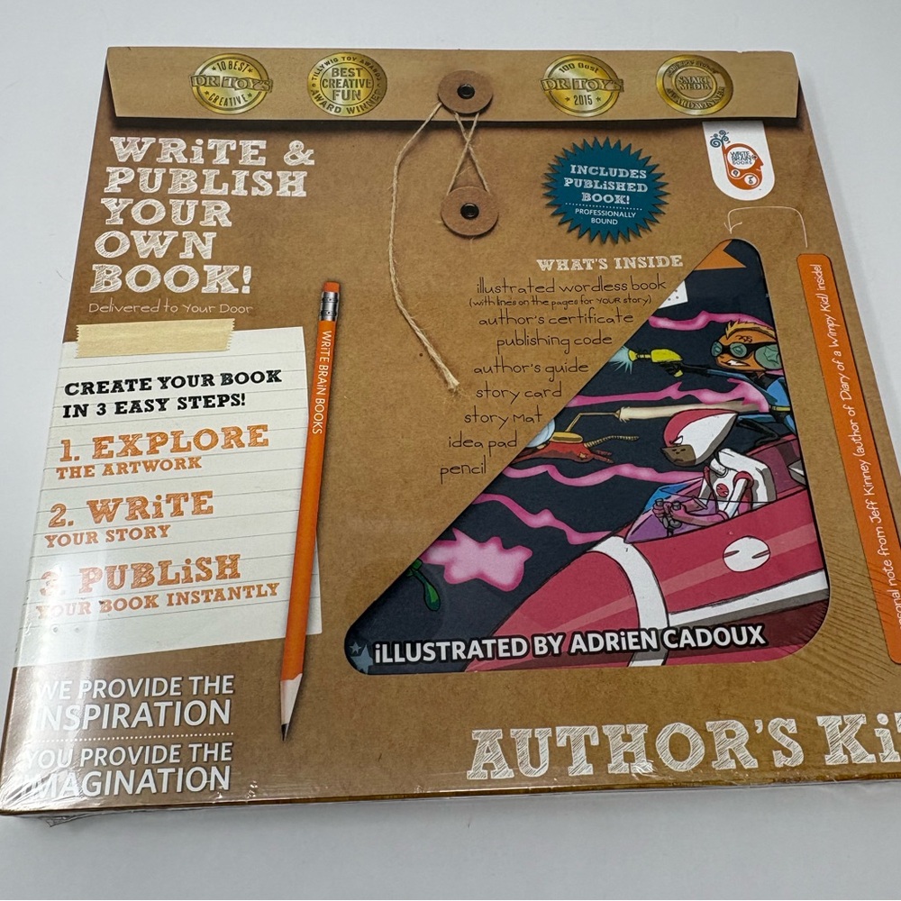 WRITE BRAIN: Author's Kit. Write and Publish Your Own Book. NEW/Sealed.